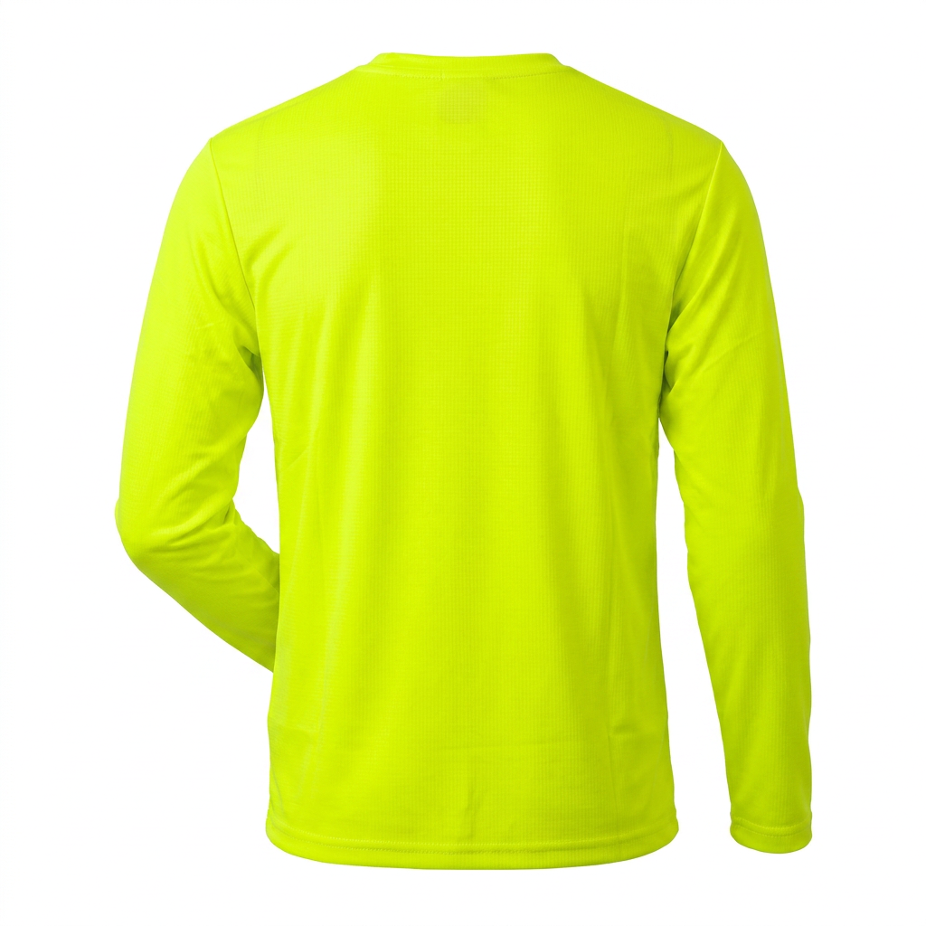 HW-Wild-pikkade-varrukatega-sark-Hi-Vis-kollane-tagant